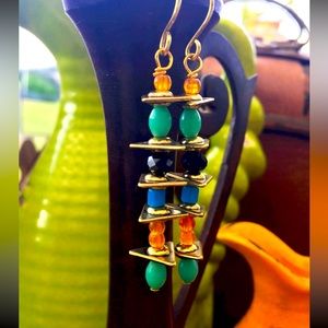 Guatemala Beaded Boutique Tribal Earrings